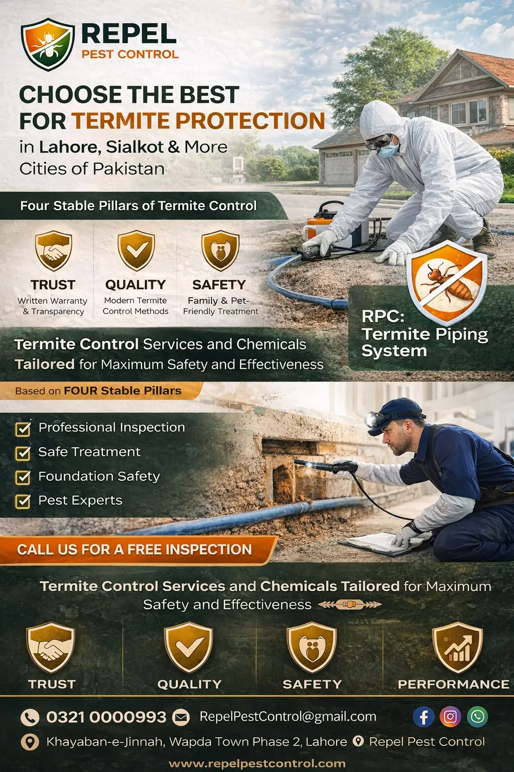 Termite control in Pakistan advertisement banner